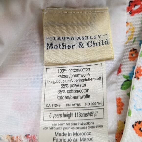 Laura Ashley Dress Girls Size 6 Years Floral Sundress - Picture 4 of 4